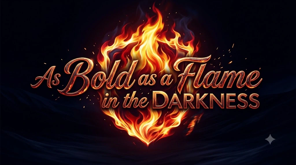 As Bold as a Flame in the Darkness