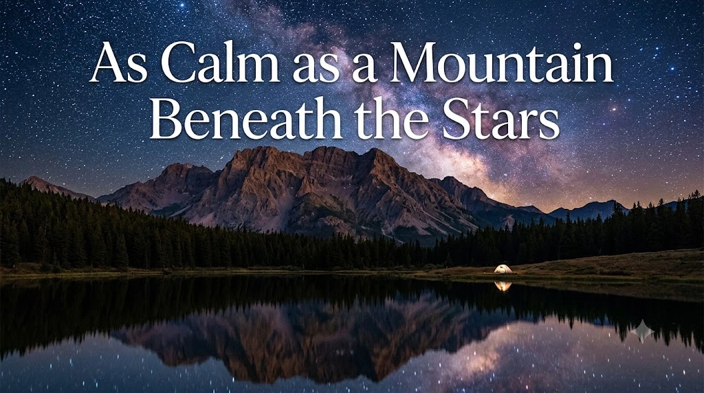 As Calm as a Mountain Beneath the Stars