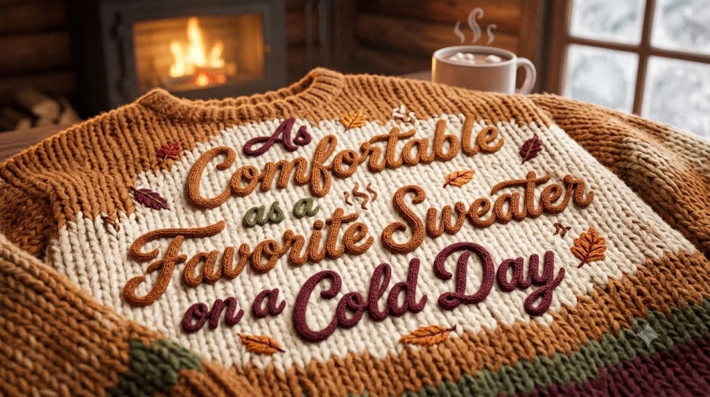As Comfortable as a Favourite Sweater on a Cold Day