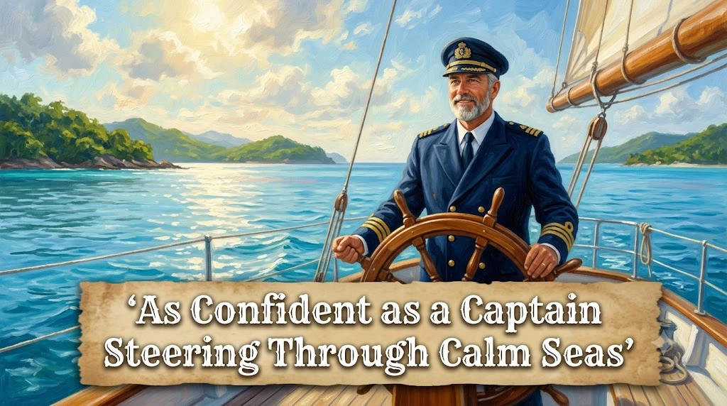 As Confident as a Captain Steering Through Calm Seas