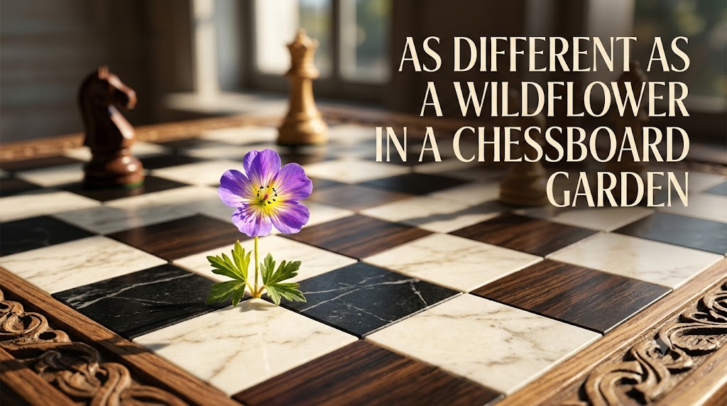 As Different as a Wildflower in a Chessboard Garden