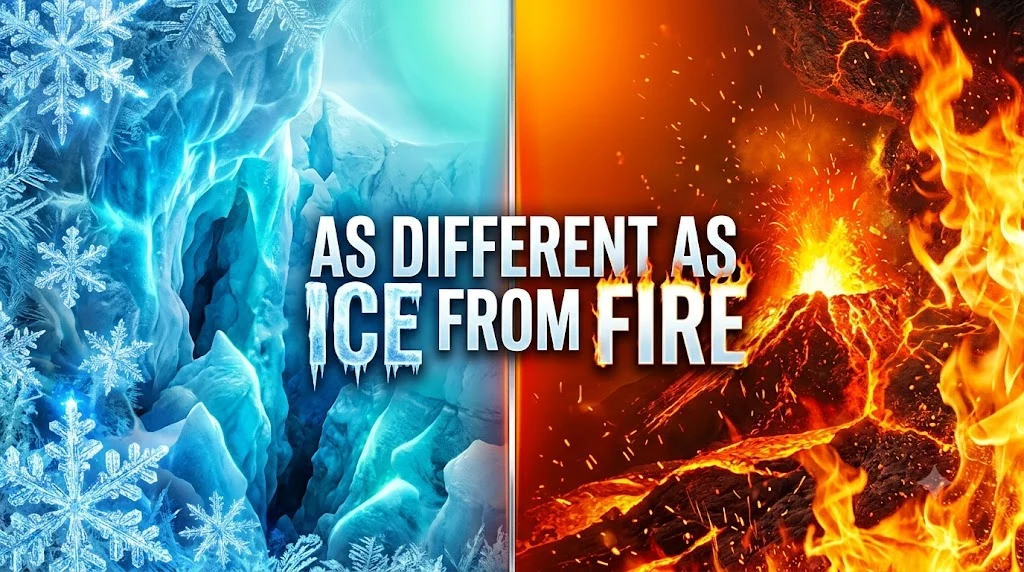 As Different as Ice from Fire