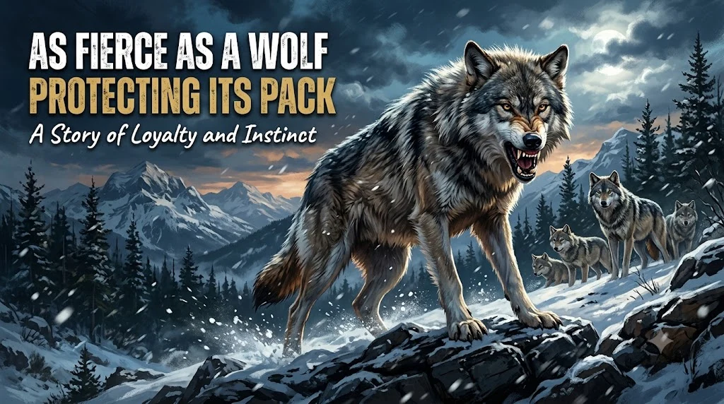 As Fierce as a Wolf Protecting Its Pack