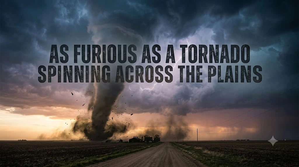 As Furious as a Tornado Spinning Across the Plains