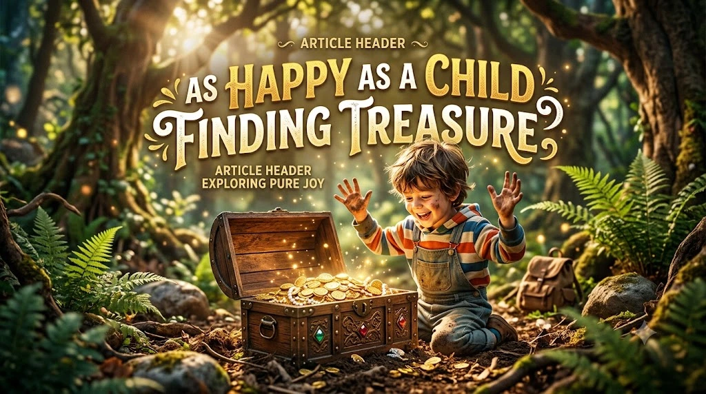 As Happy as a Child Finding Treasure