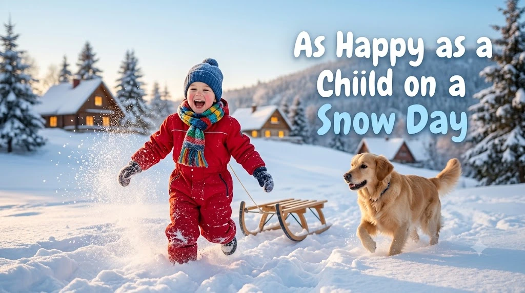 As Happy as a Child on a Snow Day