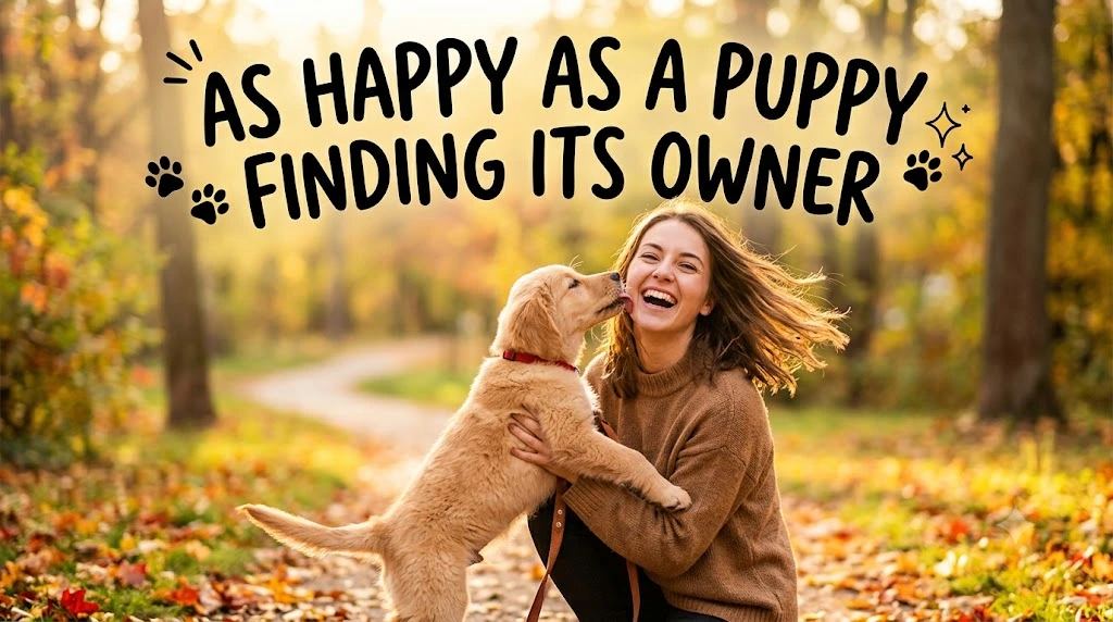 As Happy as a Puppy Finding Its Owner