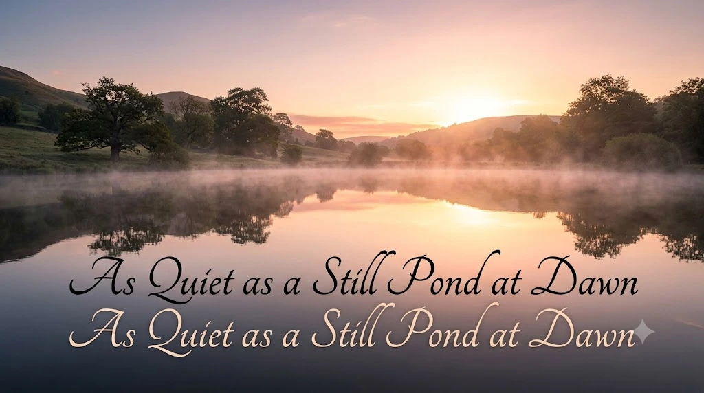 As Quiet as a Still Pond at Dawn