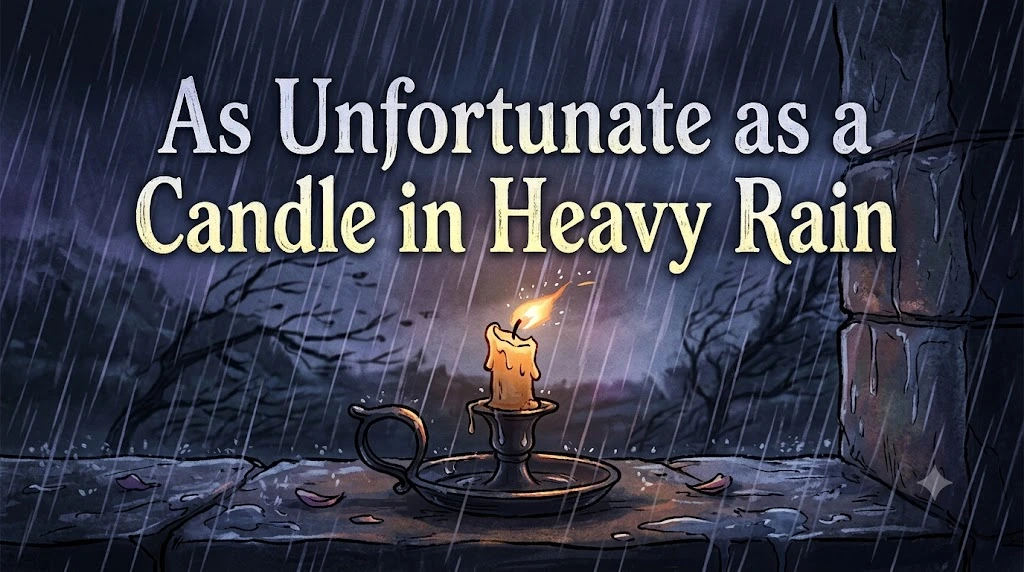 As Unfortunate as a Candle in Heavy Rain