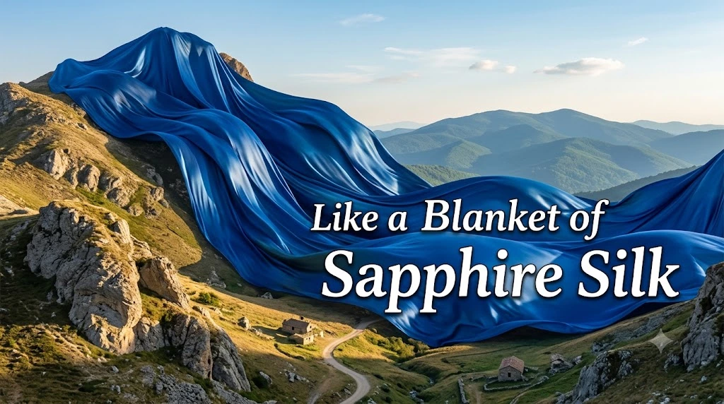 Like a Blanket of Sapphire Silk