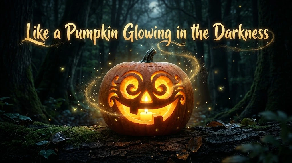 Like a Pumpkin Glowing in the Darkness