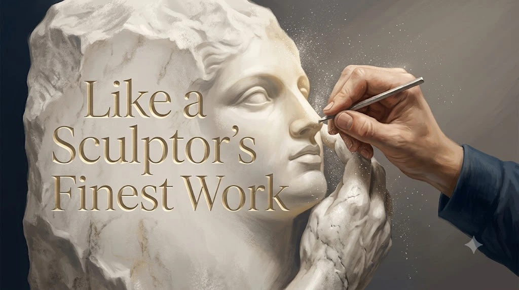 Like a Sculptor's Finest Work