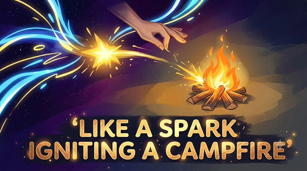 Like a Spark Igniting a Campfire
