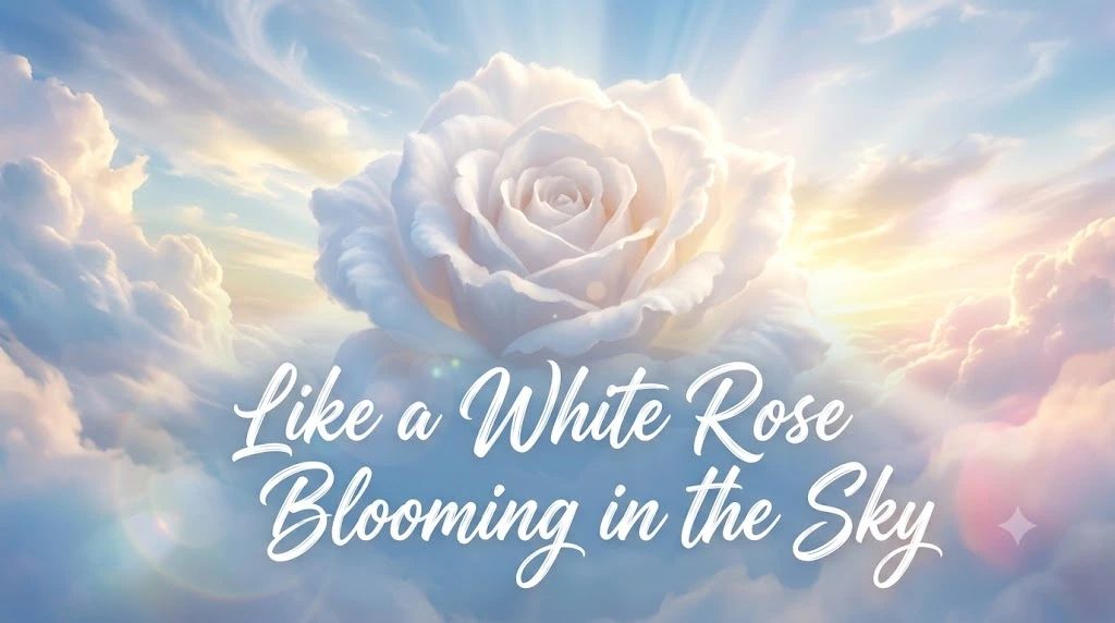 Like a White Rose Blooming in the Sky