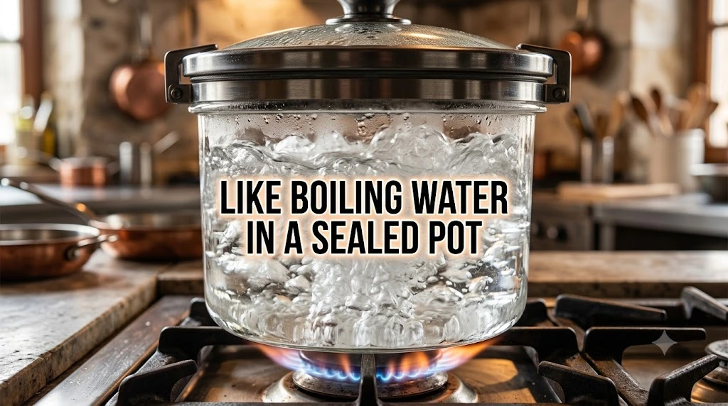Like Boiling Water in a Sealed Pot