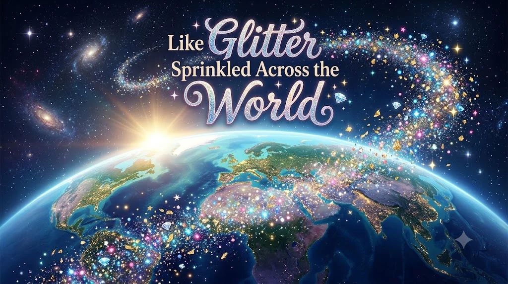 Like Glitter Sprinkled Across the World
