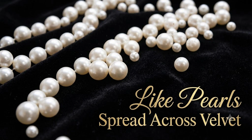 Like Pearls Spread Across Velvet
