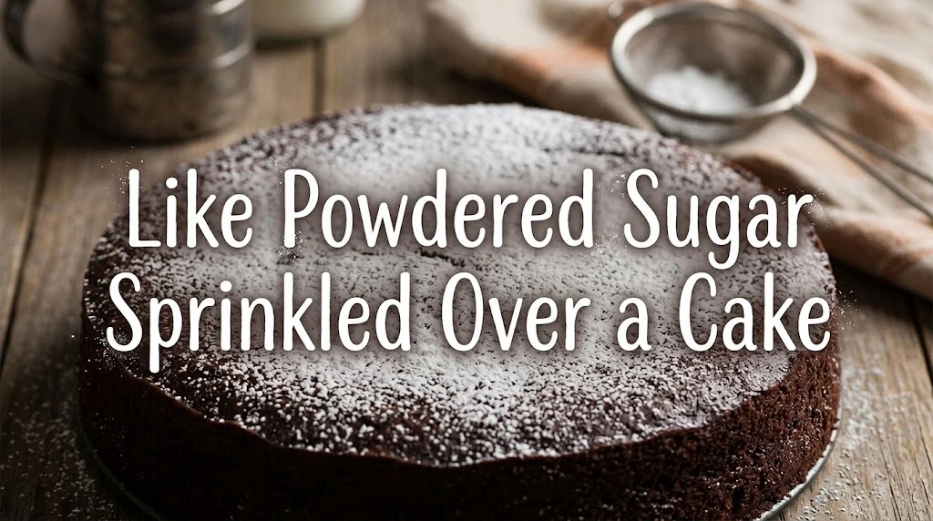 Like Powdered Sugar Sprinkled Over a Cake