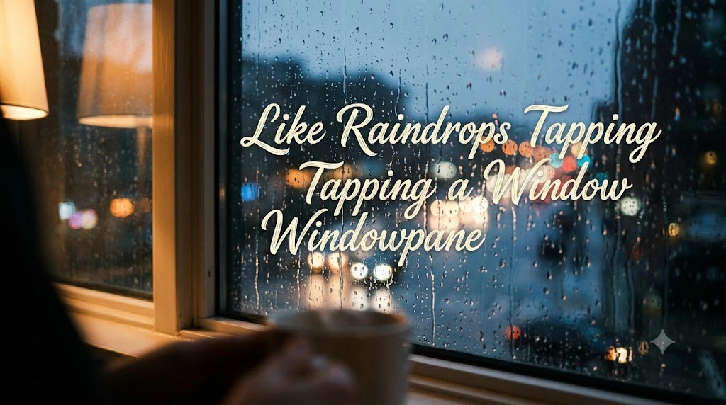 Like Raindrops Tapping a Windowpane