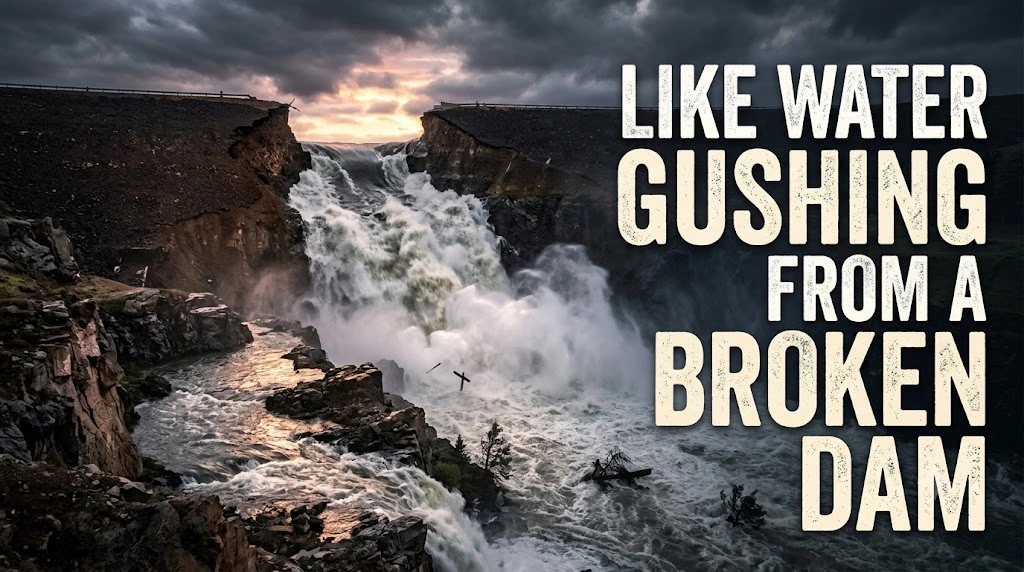 Like Water Gushing from a Broken Dam