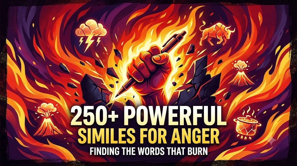 owerful Similes for Anger