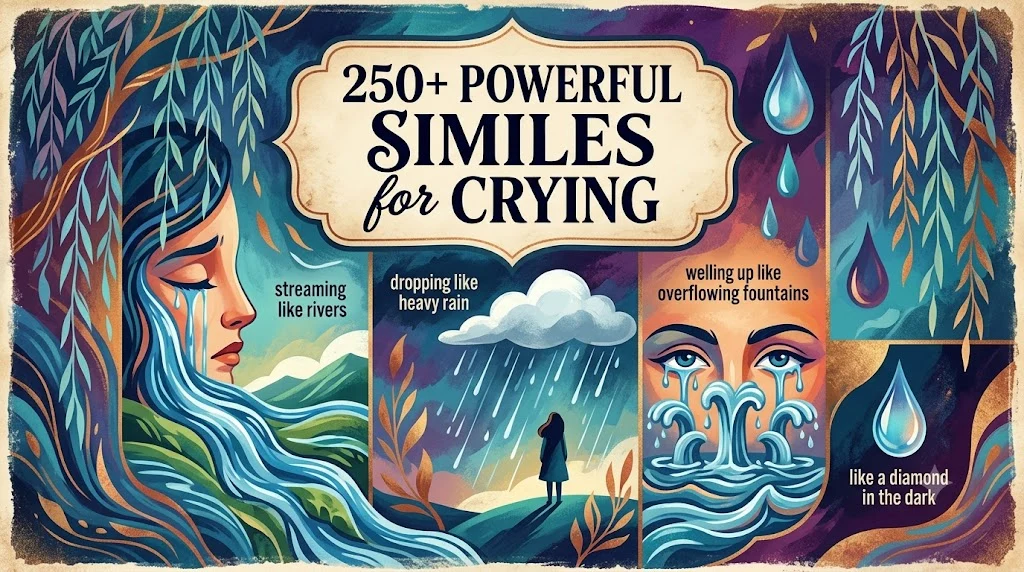 Powerful Similes for Crying