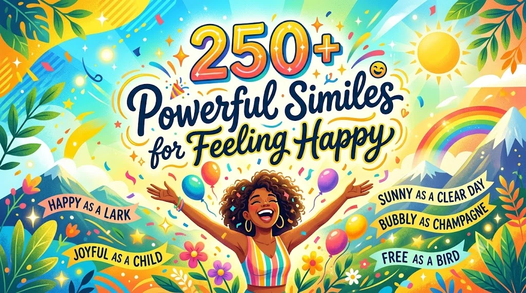 Powerful Similes for Feeling Happy