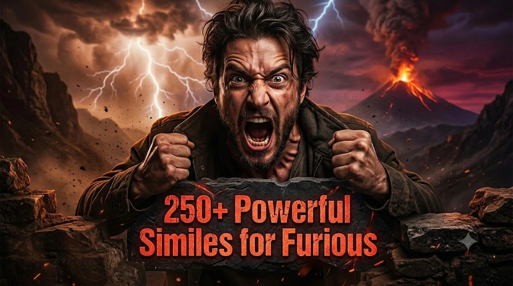 Powerful Similes for Furious