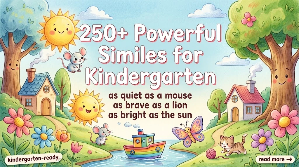 Powerful Similes for Kindergarten