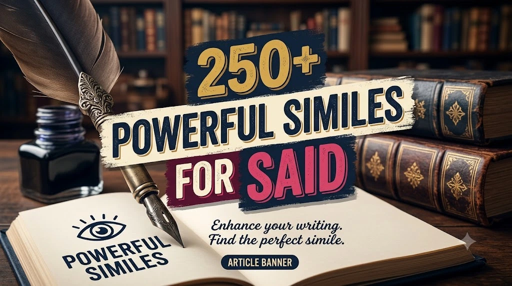 Powerful Similes for Said