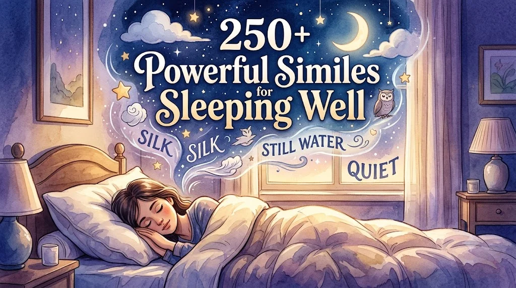 Powerful Similes for Sleeping Well