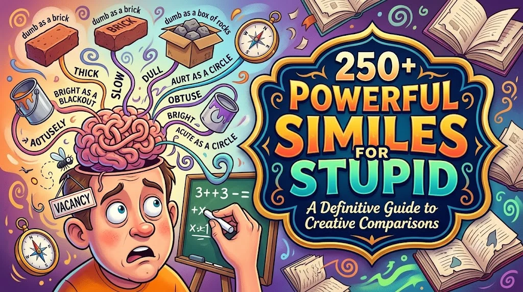 Powerful Similes for Stupid
