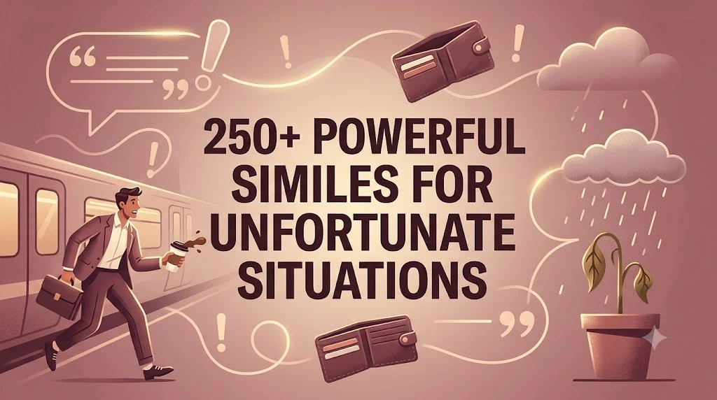 Powerful Similes for Unfortunate Situations