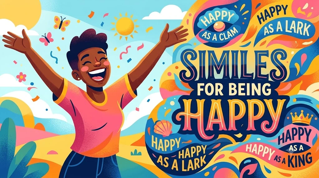 similes for being happy