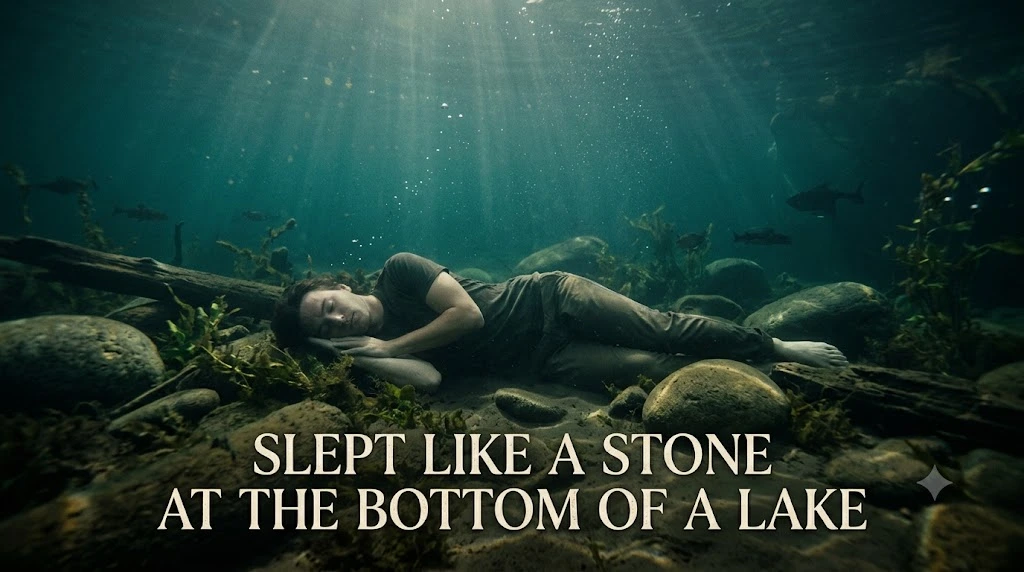 Slept Like a Stone at the Bottom of a Lake