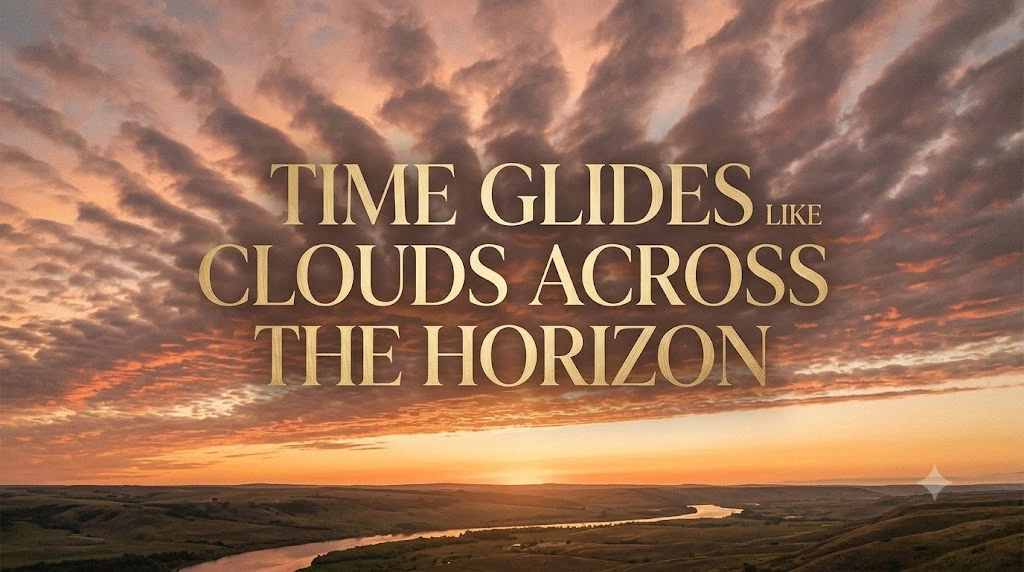 Time Glides Like Clouds Across the Horizon