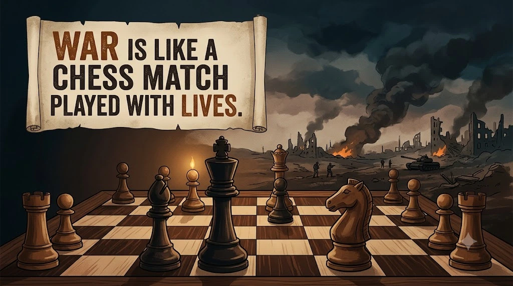 War Is Like a Chess Match Played with Lives
