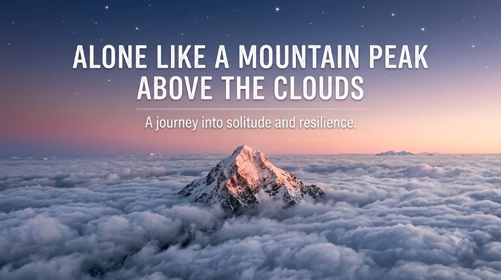 Alone Like a Mountain Peak Above the Clouds