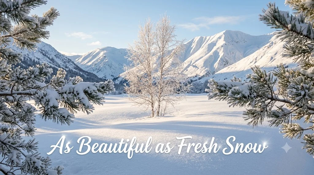 As Beautiful as Fresh Snow