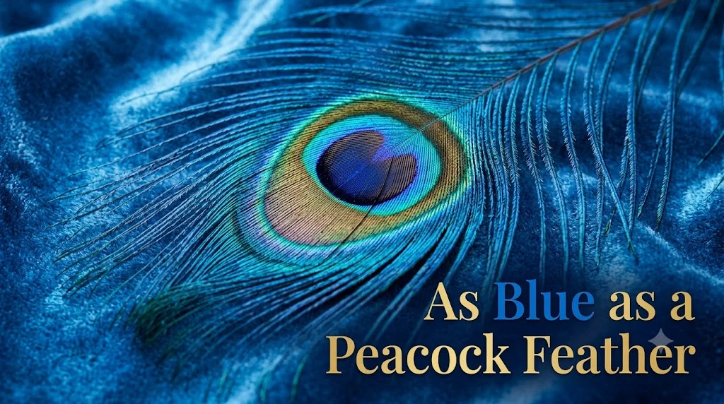 As Blue as a Peacock Feather