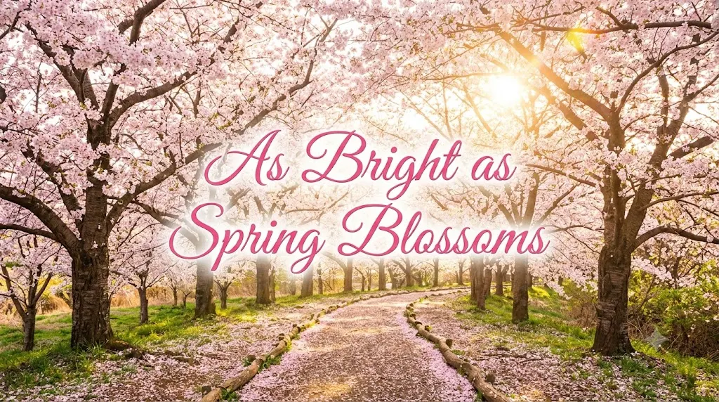 As Bright as Spring Blossoms