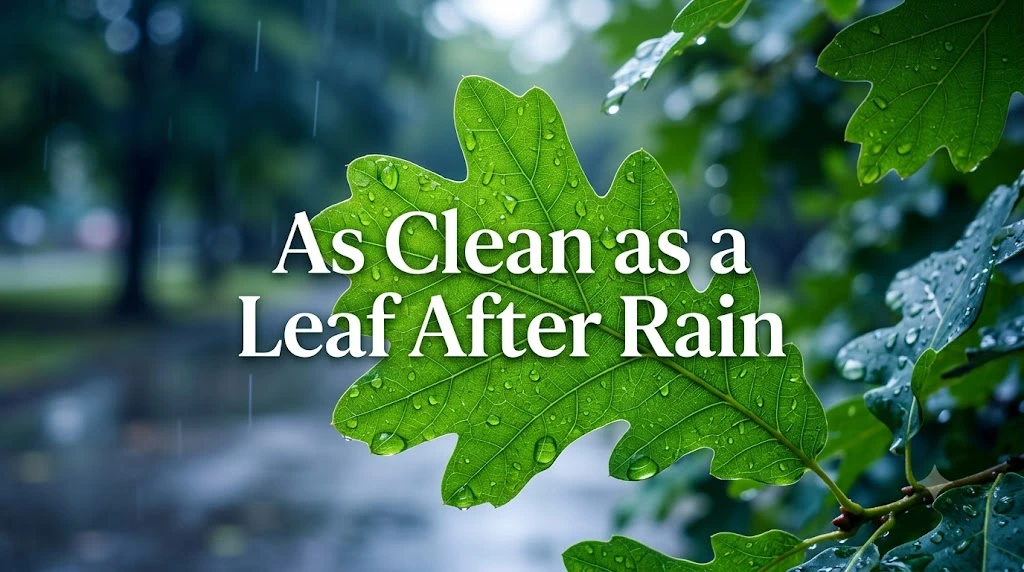 As Clean as a Leaf After Rain