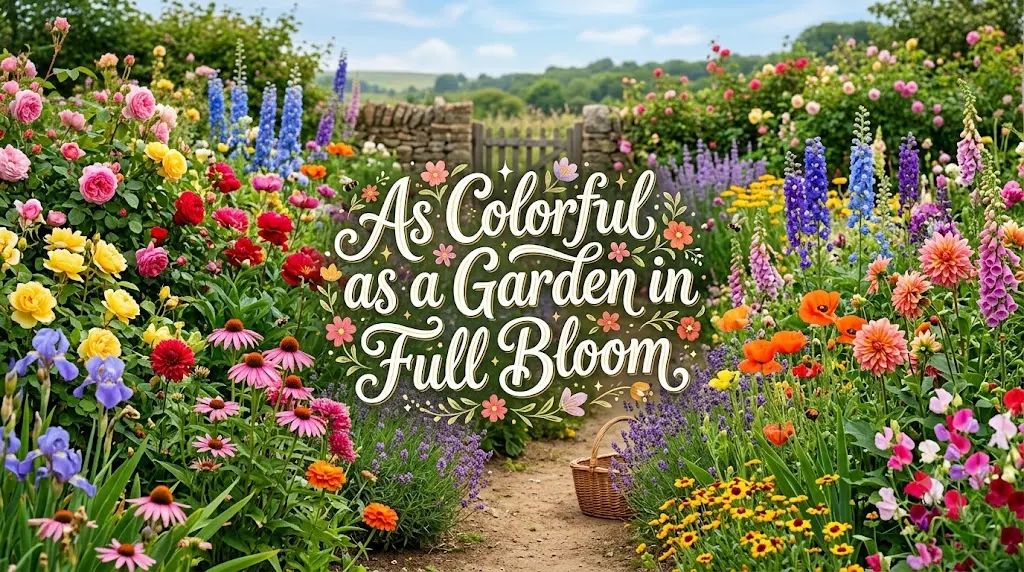As Colorful as a Garden in Full Bloom