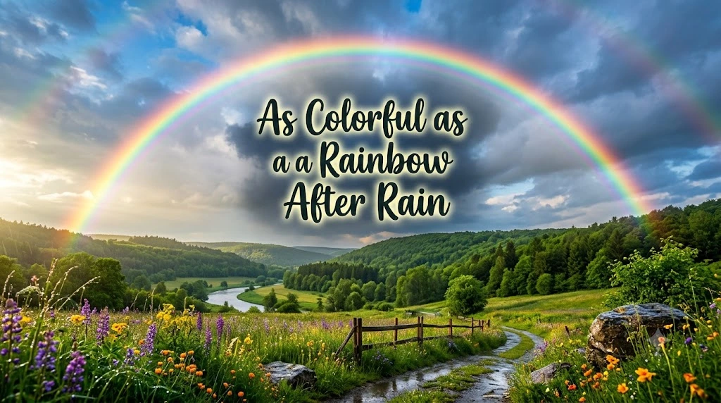 As Colorful as a Rainbow After Rain