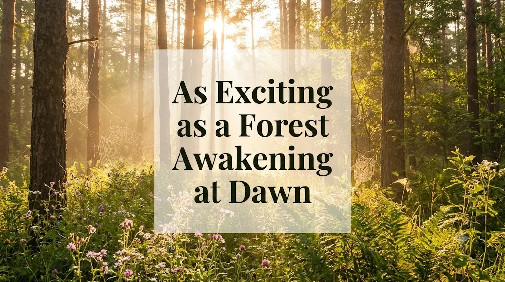 As Exciting as a Forest Awakening at Dawn