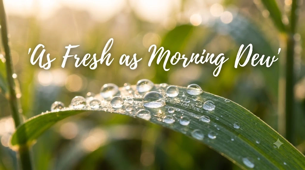 As Fresh as Morning Dew