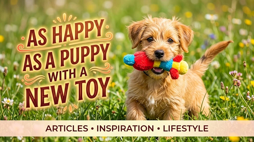 As Happy as a Puppy with a New Toy