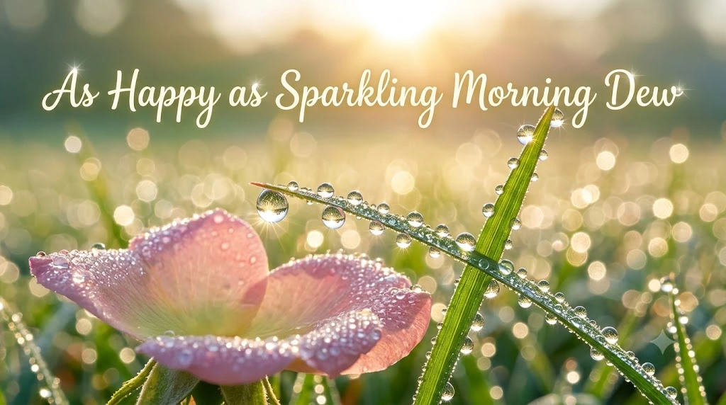 As Happy as Sparkling Morning Dew