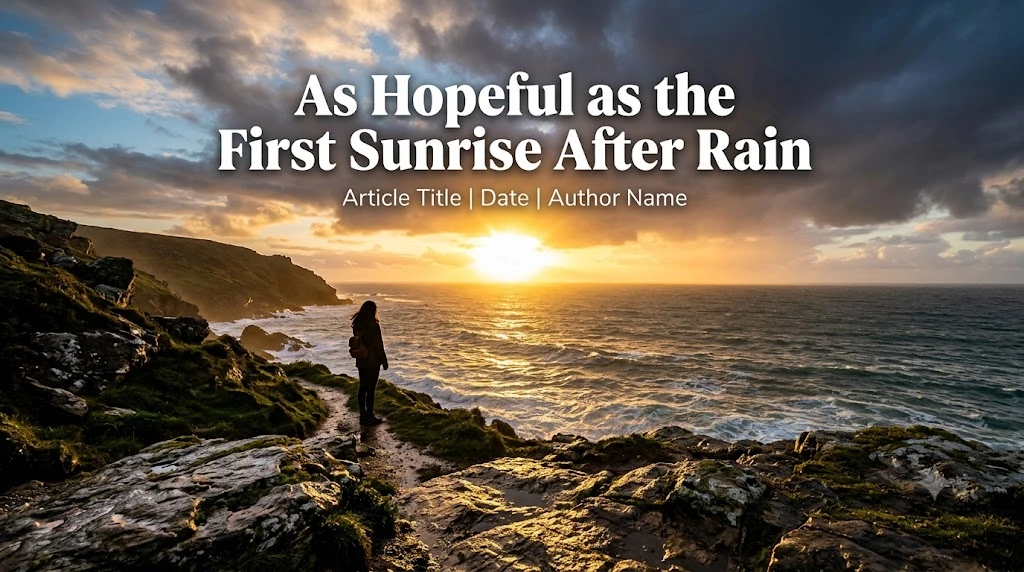As Hopeful as the First Sunrise After Rain