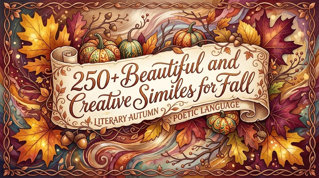 Beautiful and Creative Similes for Fall